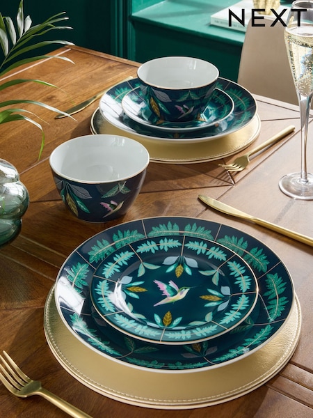 12 Piece Navy Dark Opulence Dinner Set (AW1536) | €60