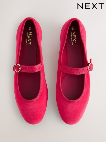 Red Forever Comfort® Round Toe Buckle Detail Mary Jane Shoes (AW1581) | €36