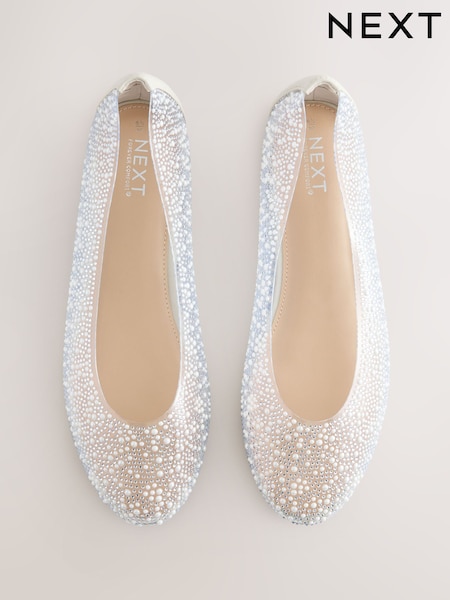 Metallivärit - Forever Comfort® Round Toe Jewel Vinyl Ballerinas (AW1582) | €56
