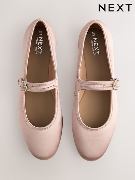 Pink Forever Comfort® Round Toe Buckle Detail Mary Jane Shoes (AW1584) | R$ 295