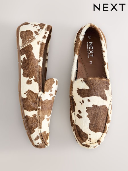 Animal Forever Comfort® Leather Round Toe Slim Driver Loafers (AW1595) | R$ 455