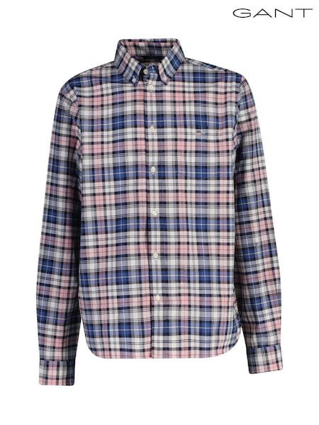 Vaaleanpunainen - Gant Regular-fit Check Oxford Shirt (AW1608) | €110