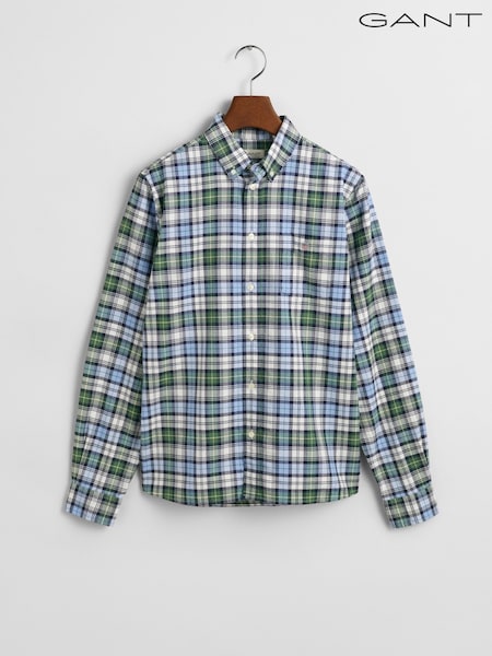 Sininen - Gant Regular-fit Check Oxford Shirt (AW1611) | €110