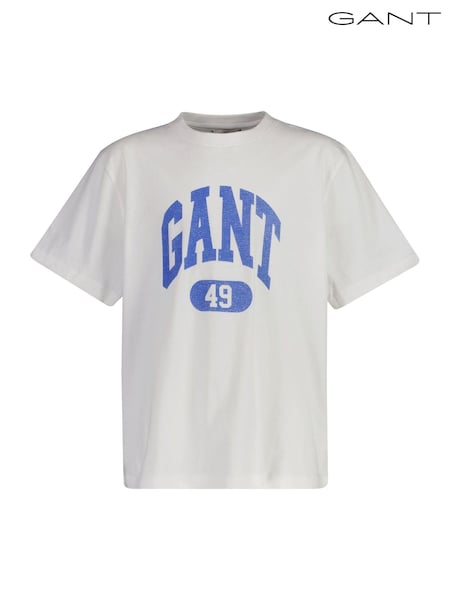 GANT Kids Relaxed Fit Varsity Inspired Logo T-Shirt (AW1612) | ‏233 د.إ.‏
