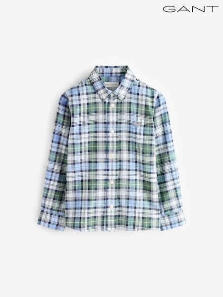Sininen - Gant Regular-fit Check Oxford Shirt (AW1627) | €87