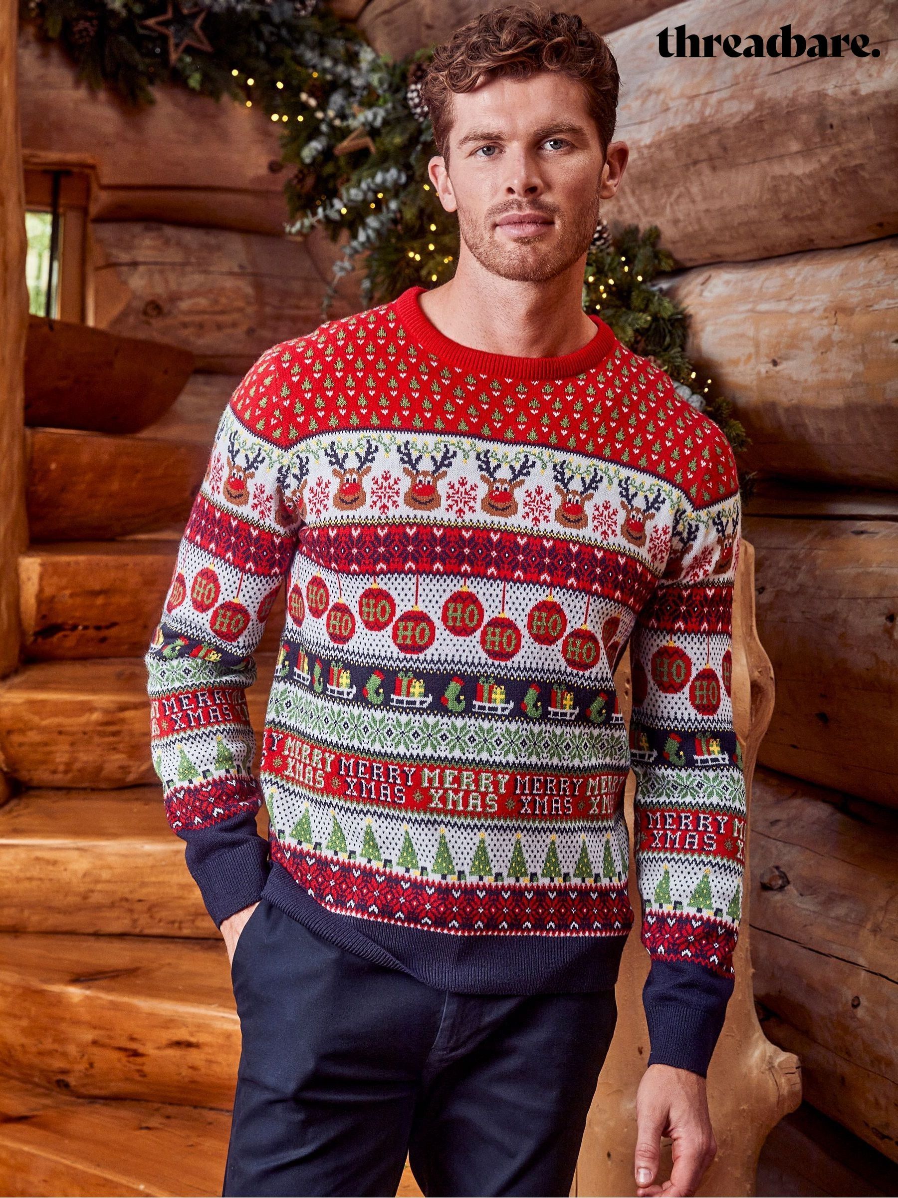 Red pullover sweater mens discount