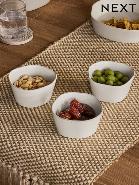 Set of 3 Natural Lana Stacking Nibble Bowls (AW1747) | AED65