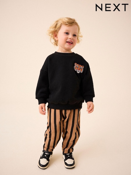Schwarz Tiger - Crew Neck Sweatshirt (3mths-7yrs) (AW1774) | 9 € - 11 €