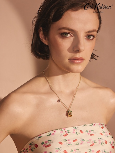 Cath Kidston Gold Tone Dolly Necklace (AW1781) | ₪211