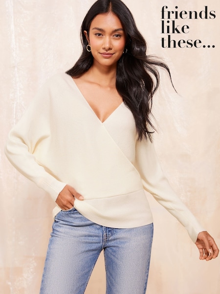 שנהב - Friends Like These Ballet Wrap Top (AW1802) | ‏171‏₪