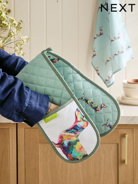 Sausage Dog Oven Gloves (AW1805) | R$ 120