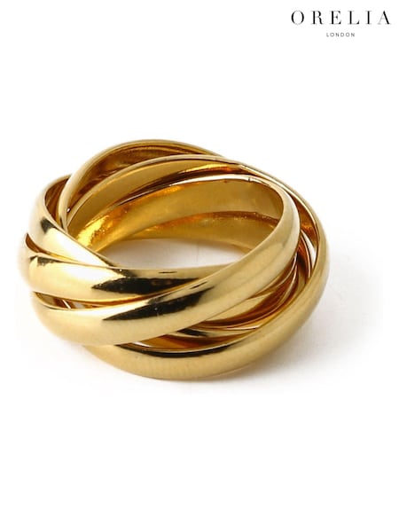 Orelia London Gold Tone Interlocking Ring (AW1806) | €14.50