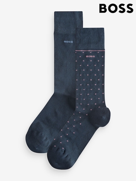 Sininen - Boss Regular-length Socks 2 Pack (AW1991) | €28