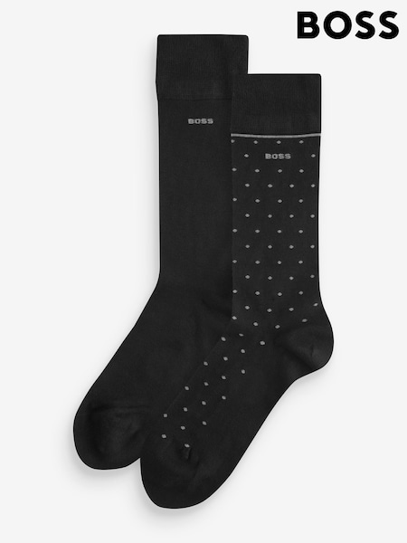 BOSS Black Regular-Length Socks 2 Pack (AW2004) | €22.50
