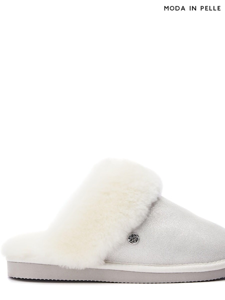 Moda in Pelle Nightfall Shearling Slippers Mules (AW2117) | $103