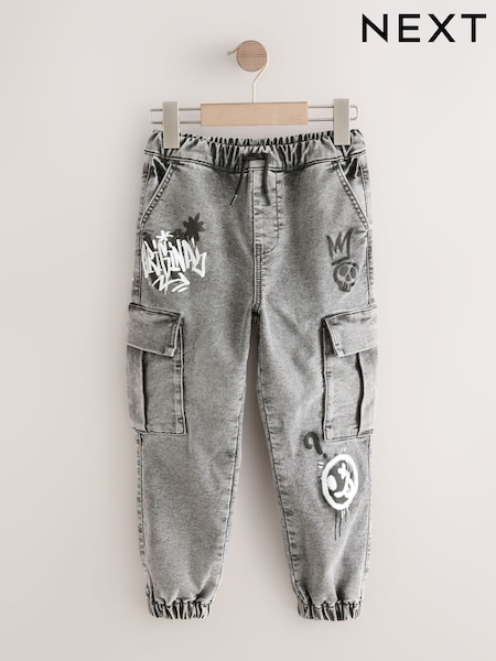 Sive grafiti - Cargo Jeans With Elasticated Waist (3-16yrs) (AW2137) | € 21 - € 30