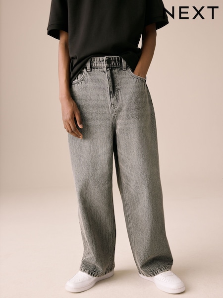 Dark Grey Super-wide Fit Authentic Jeans (3-16yrs) (AW2141) | €18.50 - €25