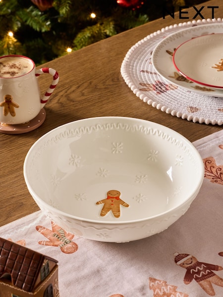 Natural Gingerbread Serving Bowl (AW2318) | AED93