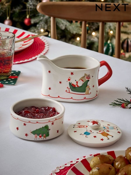Santa Stacking Gravy Boat and Condiment Pot (AW2337) | € 25