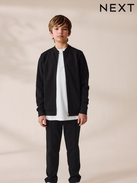 Noir - Smart Jersey Bomber Jacket And Joggers Set (3-16yrs) (AW2354) | 43 € - 54 €