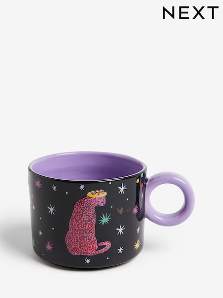 Multi Bright Christmas Party Leopard Mug (AW2385) | €9