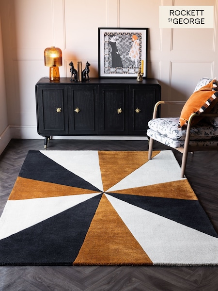 Rockett St George Multi Starburst Wool & Viscose Tufted Rug (AW2473) | €136 - €613