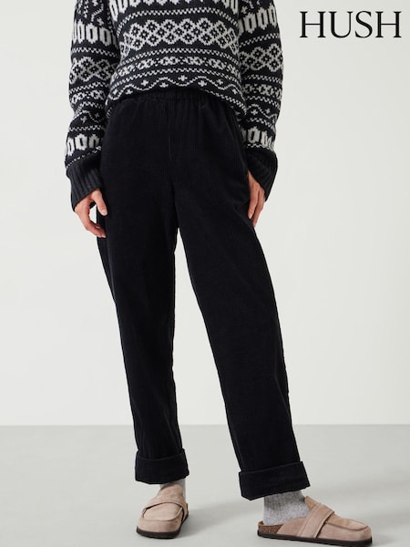 Hush Black Lisa Corduroy 100% Cotton Joggers (AW2529) | 5,407 UAH