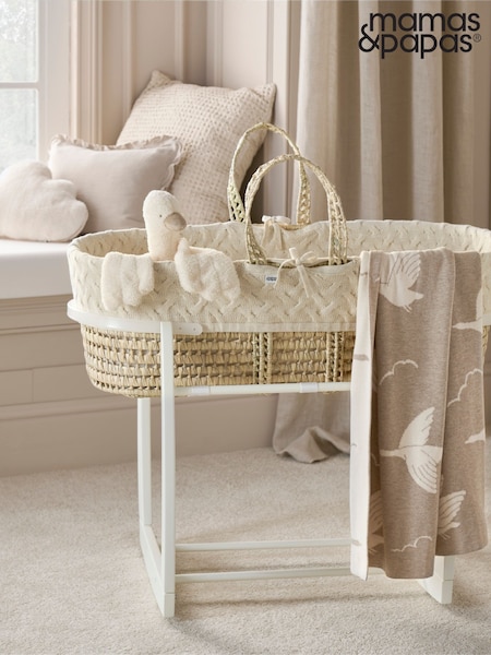 Mamas & Papas Cream Welcome To The World Duckling Moses Basket (AW2727) | €125
