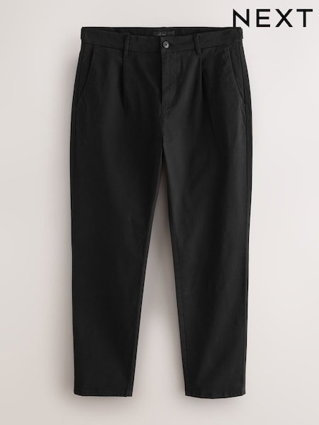 Preto - Signature Chino Trousers With Silk (AW2735) | R$ 620