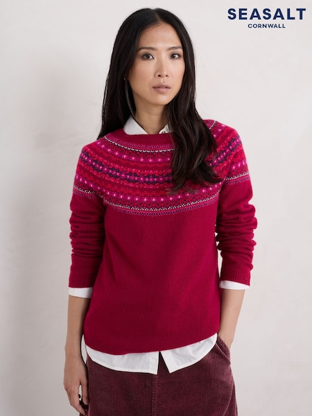 Roșu - Pulover Seasalt Cornwall Edge (AW2925) | 436 LEI