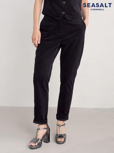Seasalt Cornwall Black Petite Star Rock Trousers (AW2968) | 168 QAR