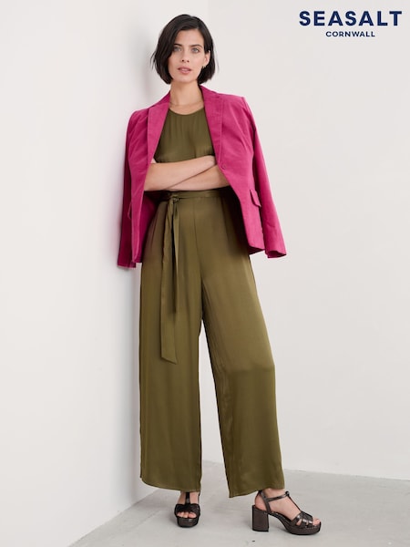 Seasalt Cornwall Winter Honeysuckle Satin Sleeveless Jumpsuit (AW2978) | ‏262 د.إ.‏