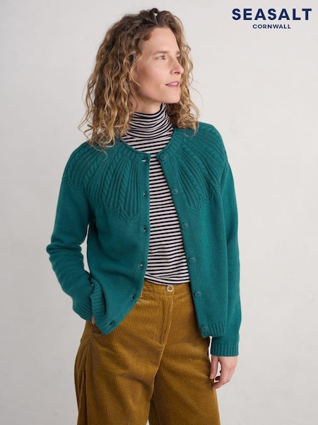 modra - Seasalt Cornwall Sand Song Cable Stitch Cardigan (AW2986) | € 79
