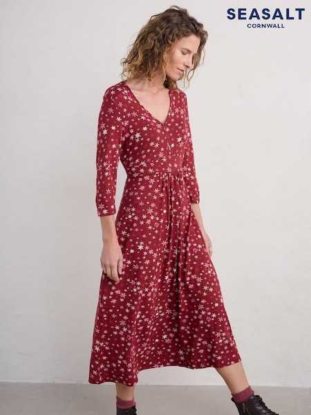 Seasalt Cornwall Carwynnen 3/4 Sleeves Midi Dress (AW2994) | 335 LEI