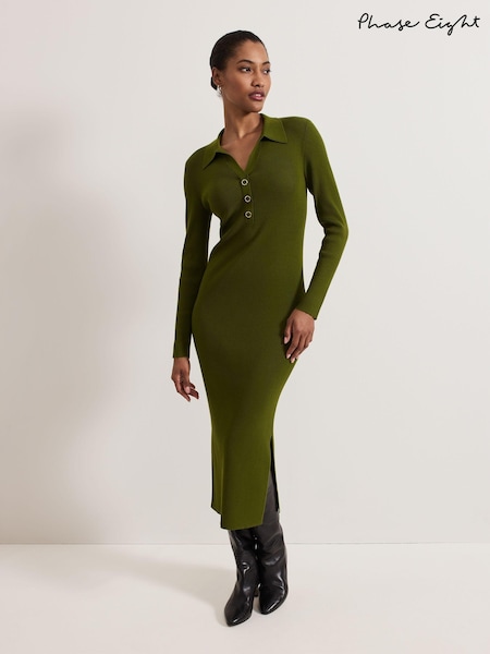 Phase Eight Green Lucy Midi Dress (AW3016) | €72