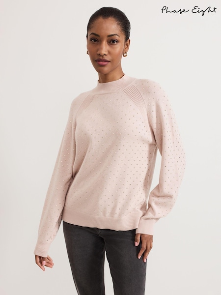 Phase Eight Pink Tala Hotfix Jumper (AW3028) | 220 QAR