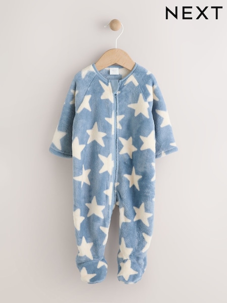 Blue Baby Star Fleece Sleepsuit (AW3068) | R$ 120 - R$ 135