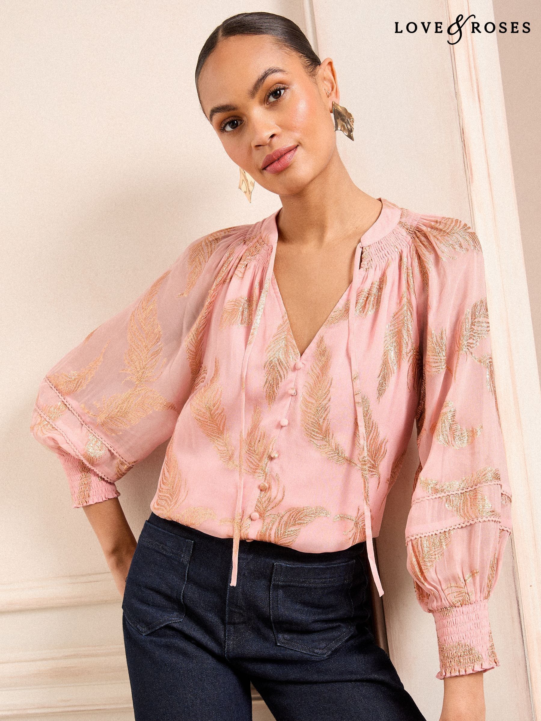Women's Blouses Tie Neck V-Neck Partywear Tops | Next Singapore