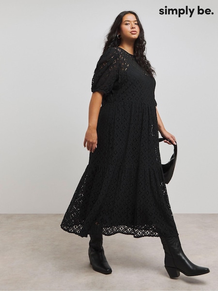 Simply Be Lace Tiered Maxi Dress (AW3202) | 49 €