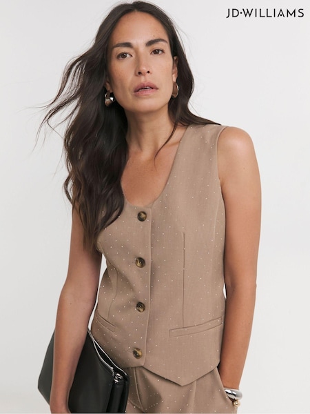 JD Williams Embellished Waistcoat (AW3207) | 167 LEI