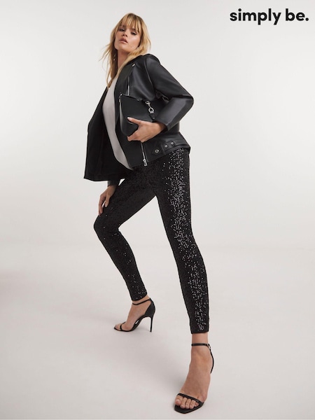 Simply Be Sequin Leggings (AW3215) | ‏95 ر.س.‏