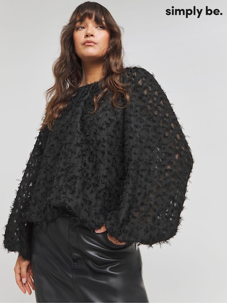 Simply Be Textured Fluffy Blouse (AW3238) | 26 €