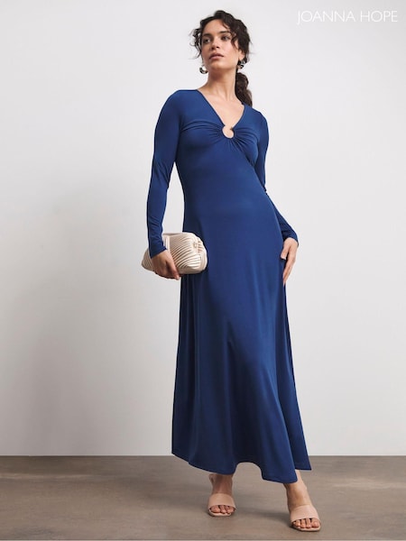Joanna Hope Blue Magisculpt Jersey Dress With Ring Detail (AW3292) | €52