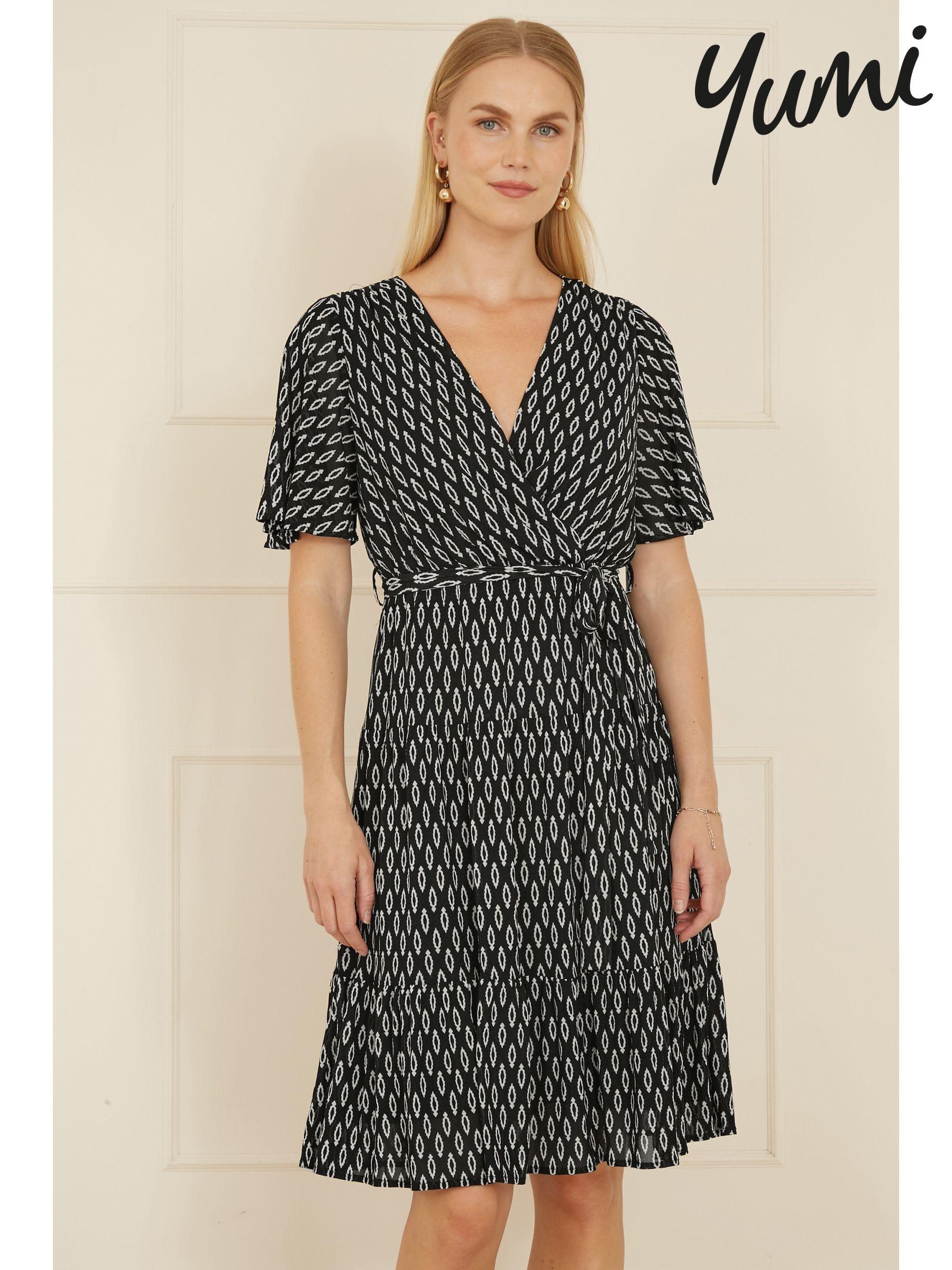 Women's, Yumi, Black, Short Sleeve, Dresses | Next Germany Women's, Yumi, Black, Short Sleeve, Dresses | Next Germany