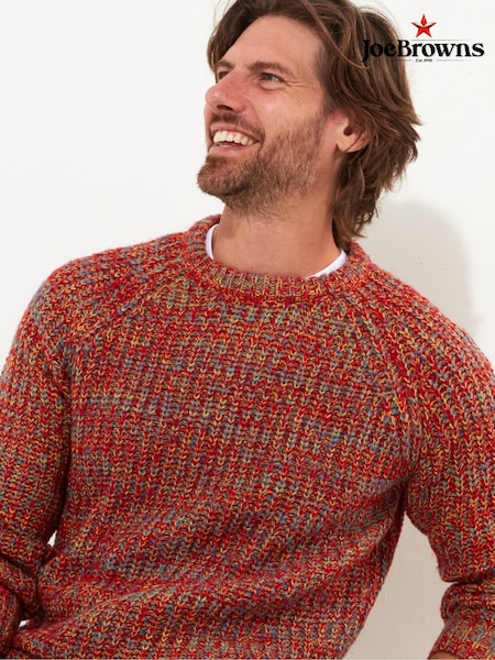 Joe Browns Orange Chunky Knit Crew Neck Jumper (AW3410) | 2,403 UAH