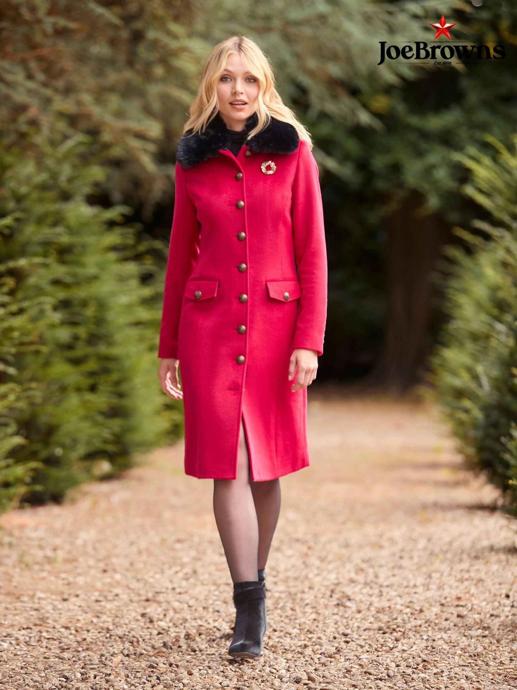 Next red teddy coat clearance