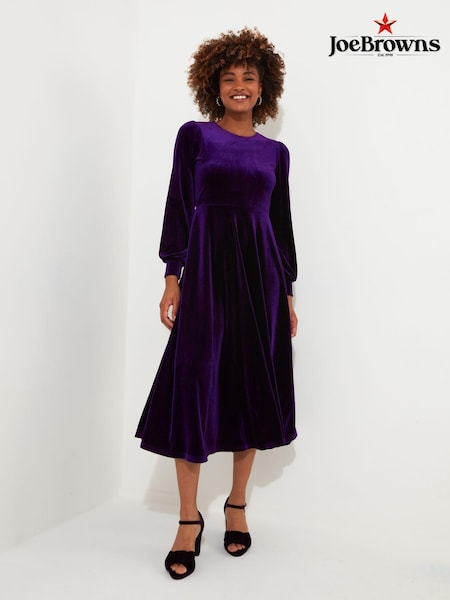 Joe Browns Velour Long-Sleeved Midi Dress (AW3472) | €40