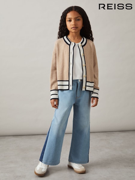 Reiss Claire Merino-Blend Varsity Cardigan With Cashmere (AW3613) | € 53