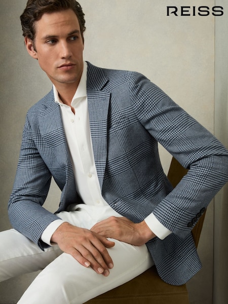 Reiss Gould Single Breasted Check Blazer With Wool (AW3622) | €469