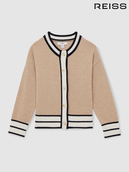 Reiss Claire Merino-Blend Varsity Cardigan With Cashmere (AW3627) | € 63